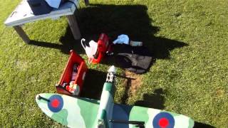 Starting Running Flying Yamada YS 60 Model Airplane Engine