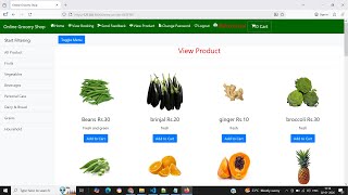 Online Grocery Shop Project using Python Django Sqlite