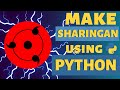 Sharingan Using python turtle #python #code_gyani