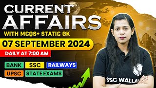 7 September 2024 | Current Affairs 2024 | Current Affairs Today | Daily Current Affairs | Krati Mam