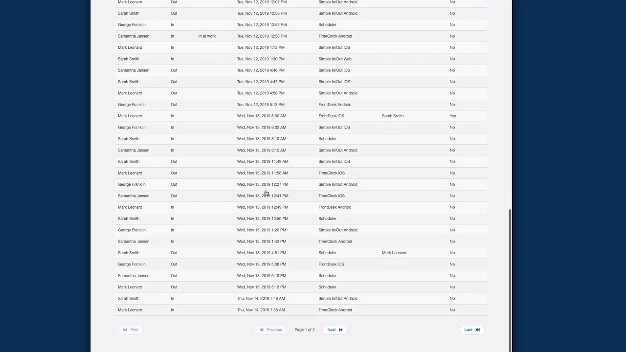 Simple In Out Activity Report Youtube