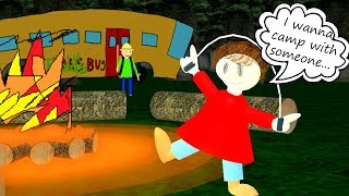 PLAYTIME GOES CAMPING! (I Wanna Camp With Someone...) | Baldi's Basics Roblox Roleplay
