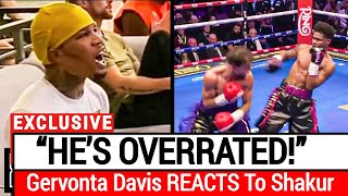 “HE’S OVERRATED!” Gervonta Davis REACTS To Shakur Stevenson VS Josh Padley