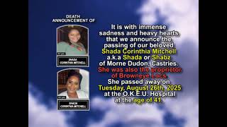 Shada Corinthia Mitchell ~ Short Obituary