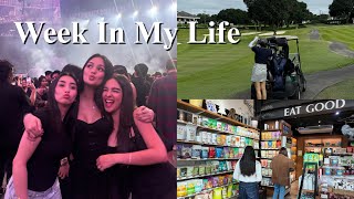 WEEK IN MY LIFE | cas concert, golf + grocery run