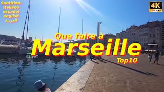 Top 10 Places to Visit in Marseille France - Travel Video - 4K