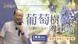 宇宙光晨更直播｜關於耶穌自我啟示的比喻～葡萄樹比喻｜黃彬長老