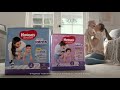 Huggies Nappy Pants with SlimFLEX Absorbent core.  Now 70% more flexible!