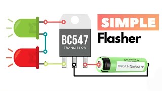 Top 2 Led flasher | Led flasher | Bc547 transistor Projects