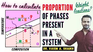 Proportion of Phases Present in a System | Lever Rule | Calculation Weight Fraction | Phase Diagram