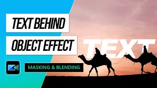 How to Create Text Reveal and Add Text Behind Moving Object | PowerDirector Tutorial