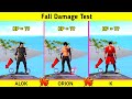 ALOK VS ORION VS K FALL DAMAGE TEST IN FREE FIRE || GARENA FREE FIRE