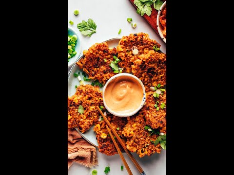 Crispy Kimchi Rice Fritters (Vegan + GF) – Minimalist Baker