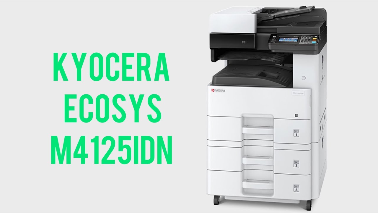 Installazione Kyocera ECOSYS M4125idn - YouTube