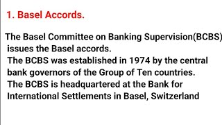 8. Basel accords