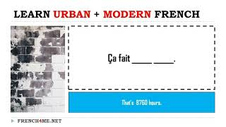 Real Audio Urban French I Interactive Missing Word Challenge # Episode 07