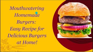 How to Make Burger at Home || With Chef's Table || Burger Ghar per Kaise Banaen