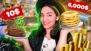 چالش رستوران گرون و ارزون اسنپ فود😨🍕SNAPP FOOD CHALLENGE