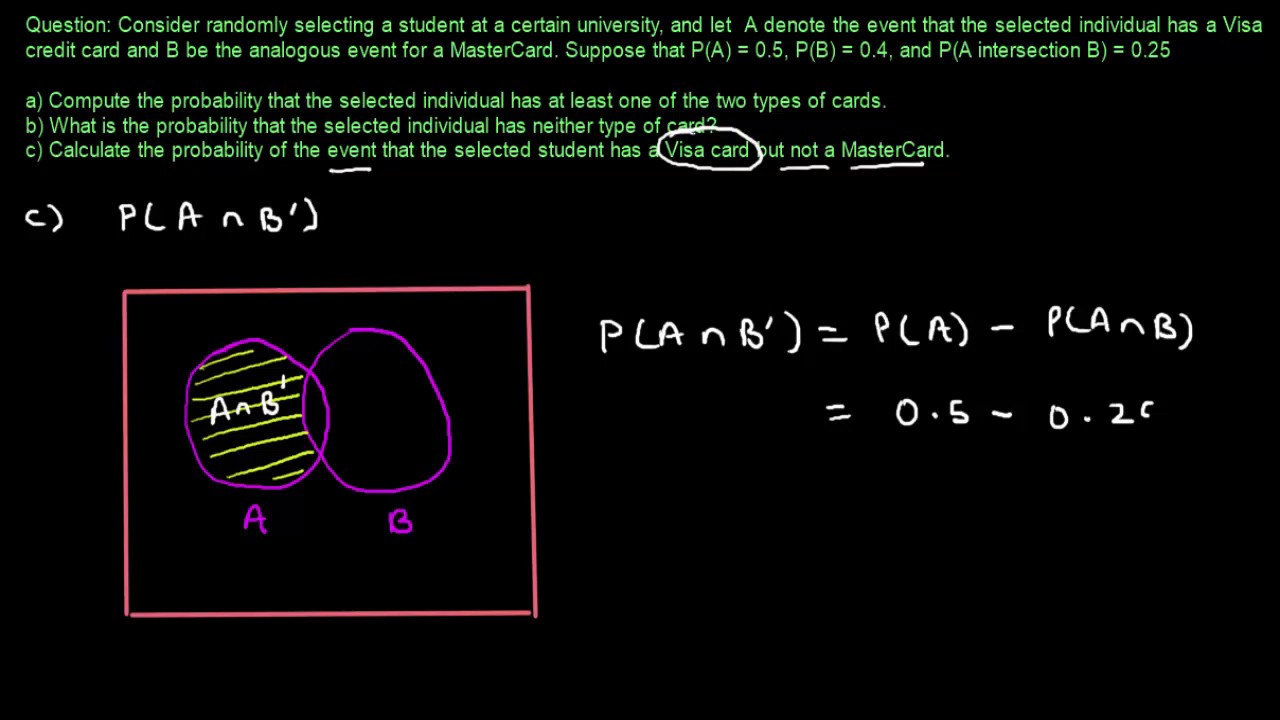 Axioms And Properties Of Probability: Solved Example #1 - YouTube