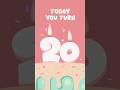 Turning 20 in Style! 🎂 Custom Birthday Animation with your FRIEND'S AGE!