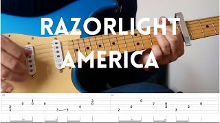 America - Razorlight (tab and guitar cover)