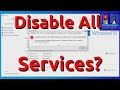 What Happens When You Disable All Windows Services?