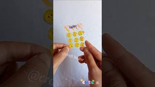 Viral 3D emoji stickers #shorts #art #craft #cute #love #viralshorts #youtubeshorts