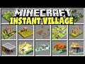 Minecraft INSTANT VILLAGES MOD | CREATE A HUGE MINECRAFT VILLAGE INSTANTLY!!