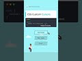 CSS Custom Cursor