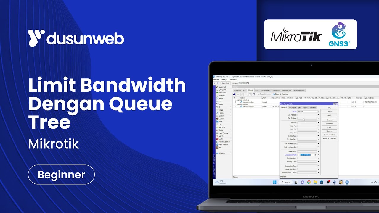 Mikrotik - Limit Bandwidth Dengan Queue Tree - YouTube