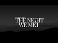 lord huron - the night we met lyrics