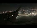 Philippine Airlines A321 night takeoff from Manila