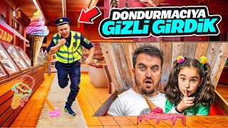 GECE GİZLİ DONDURMACIYA GİRDİK !! ELİF SİNEM BÜTÜN ŞEKERLERİ AÇTI DENEDİ !!