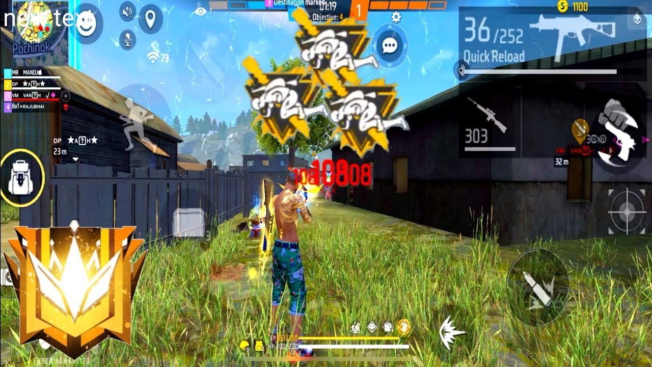Free Fire Cs Rank Master Game Play Youtube