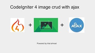CodeIgniter 4 image crud with ajax in one video 🔥🔥🔥🔥