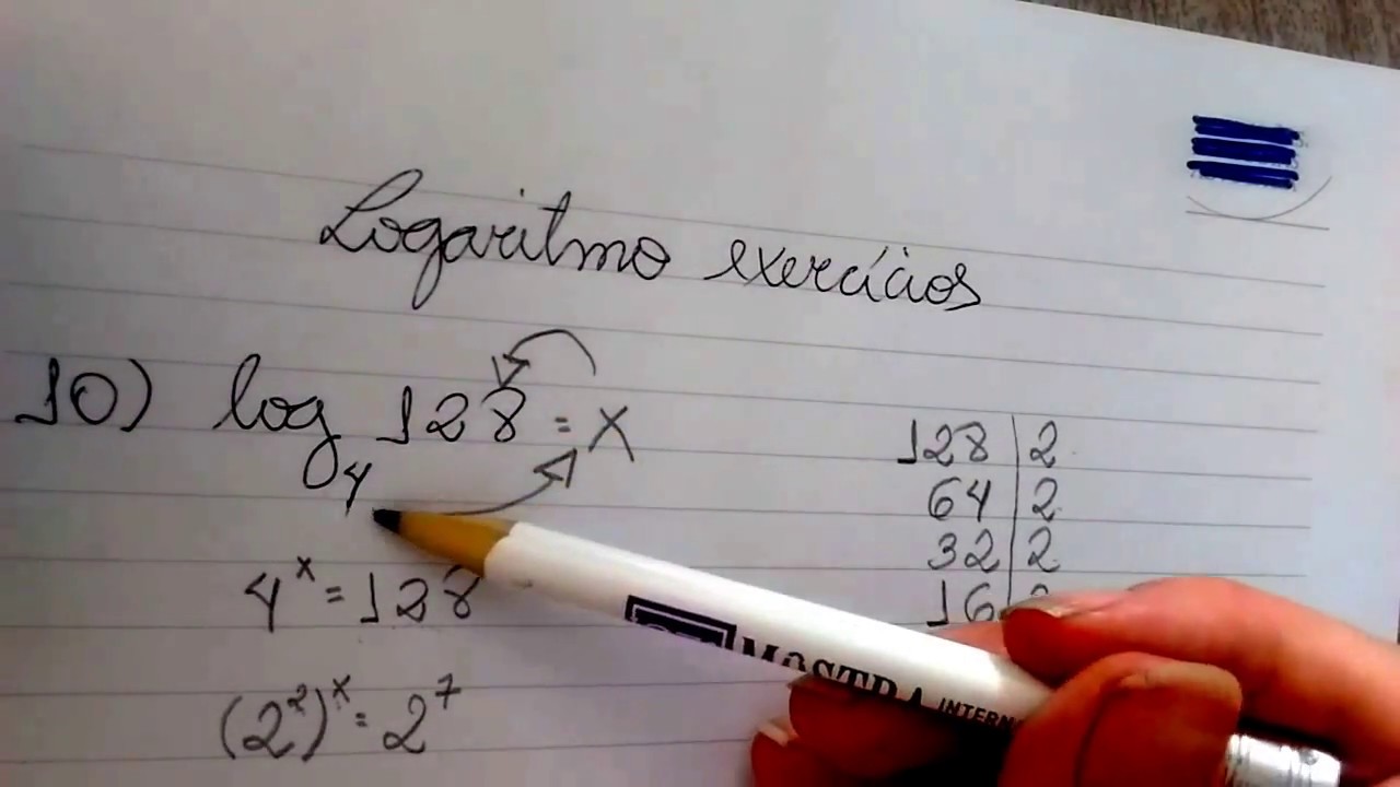 Aula De Matemática - Logaritmo - Exercícios (parte 4) - YouTube