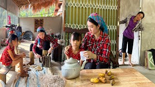 Single Mother Harvests Kudzu with Her Daughter - Ly Tu Hoa