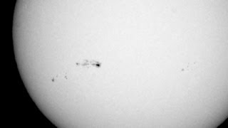 太陽 大きめの黒点 2013/07/06 sunspots