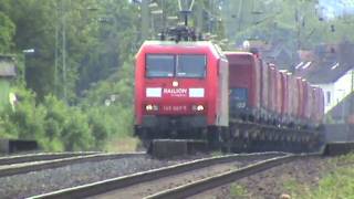 SNCF Prima, 2x BR189, 2x BR145, BR185, ICEIII, BR425, BR143 nordwärtiges Ortsende Unkel