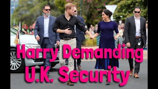Harry Demanding UK Security!!