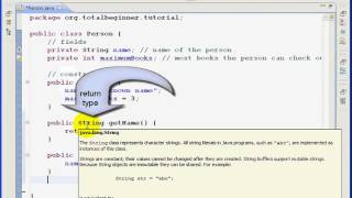 Eclipse and Java for Total Beginners - Lesson 2