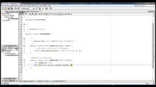 Creating, Initializing, and Accessing an Array in JAVA