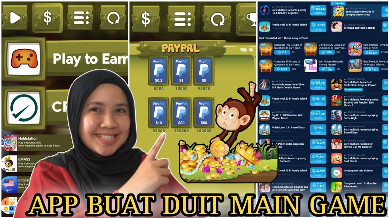 DIBAYAR HINGGA $50 PAYPAL PERCUMA | GAME PENGHASIL PAYPAL TERCEPAT 2023 ...