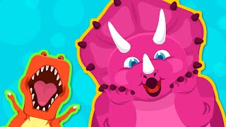 💥 Triceratops | Greatest & Strong Dino! | Dinosaur Song | Animal Song  | Nursery Rhymes★ TidiKids