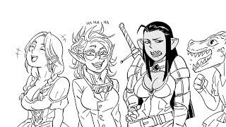 Paladin Creates Shortstack Armor | comic by baalbuddy