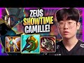 ZEUS SHOWTIME WITH CAMILLE! - T1 Zeus Plays Camille TOP vs Jayce! | Season 2023