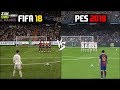 FIFA 18 vs PES 2018 Gameplay Comparison
