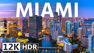 Miami, Florida 12K  ULTRA HD HDR 120 FPS • The Magic City in Drone (GTA 5)
