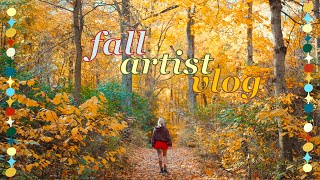 fall artist vlog ༄˖°.🍂.ೃ