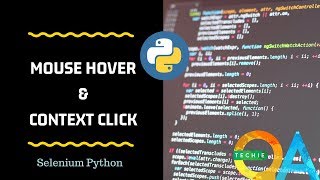 How to do mousehover and context click ?